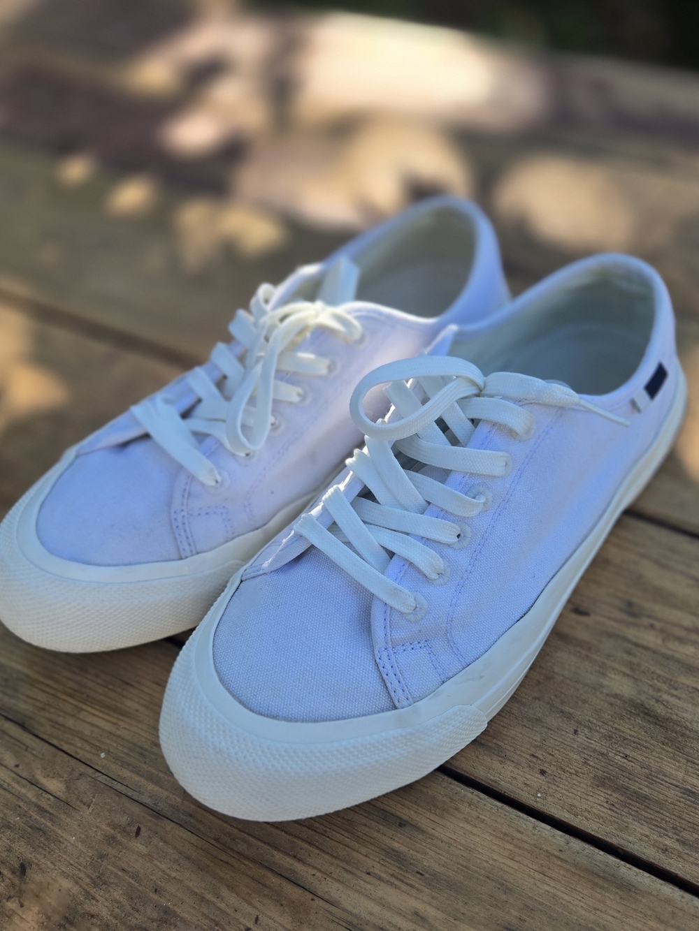 Classic Low-Top Canvas Sneakers in White | Seavees Men's 7.5 / Women's 9